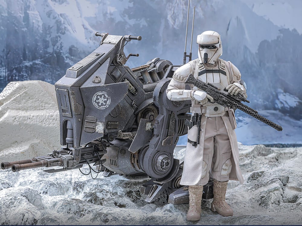 Star Wars: The Mandalorian & Grogu MMS875 Imperial Remnant AT-RT Driver and AT-RT 1/6th Scale Collectible Figure and Vehicle Accessory Gallery Image 1