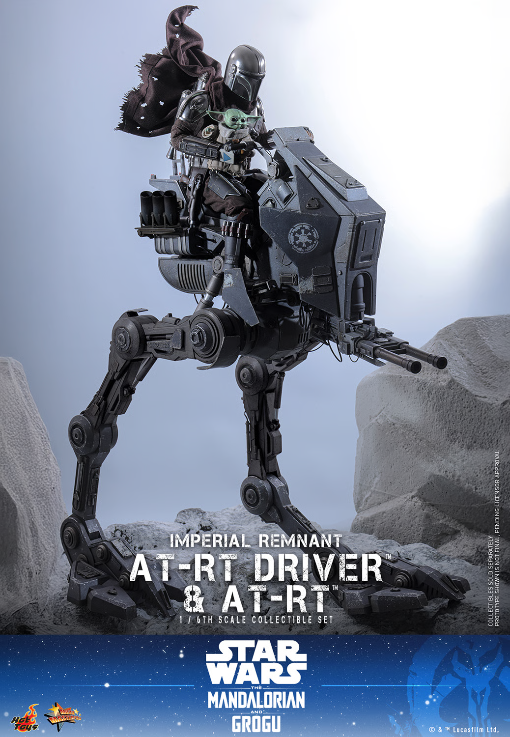 Star Wars: The Mandalorian & Grogu MMS875 Imperial Remnant AT-RT Driver and AT-RT 1/6th Scale Collectible Figure and Vehicle Accessory Gallery Image 11