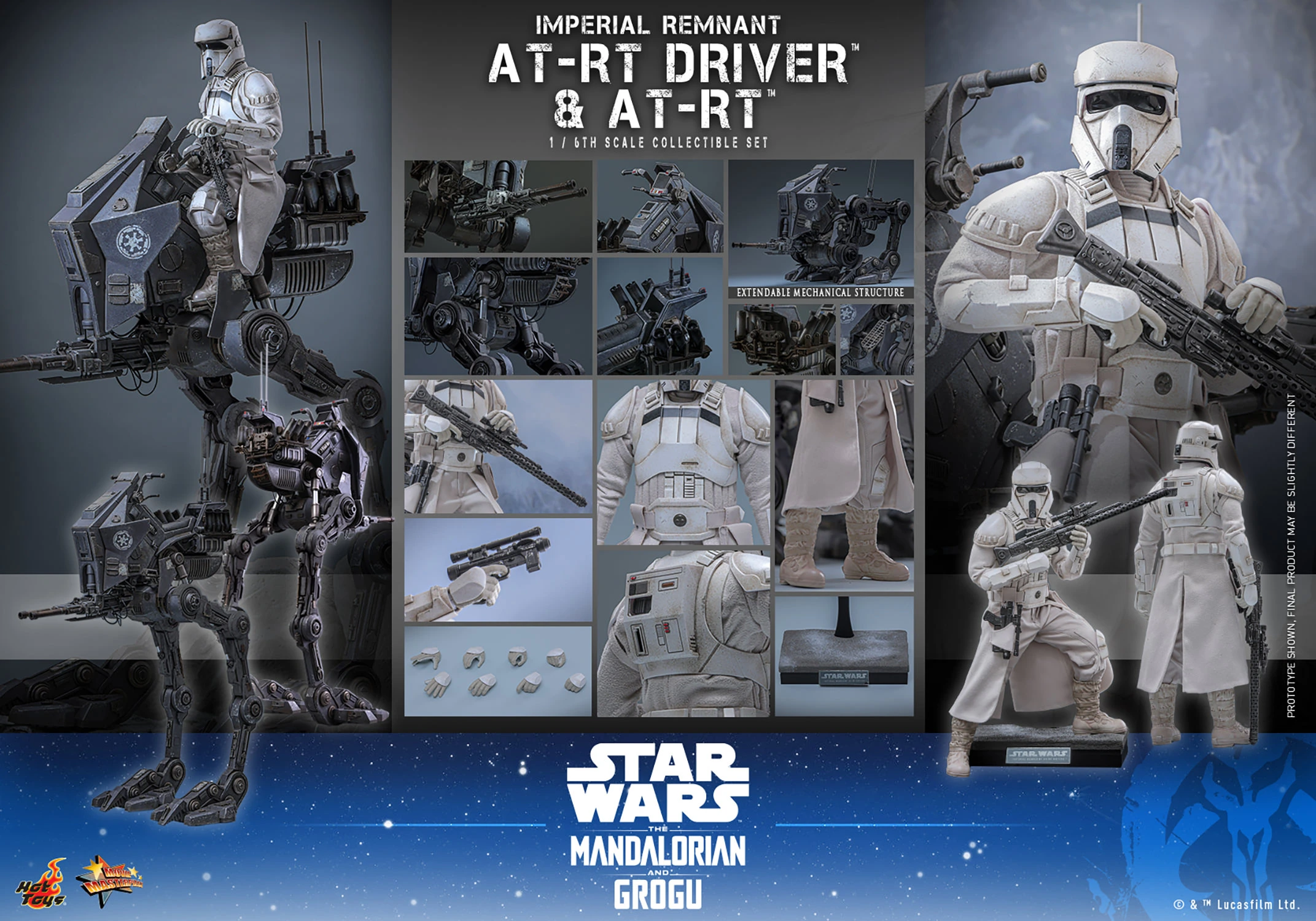 Star Wars: The Mandalorian & Grogu MMS875 Imperial Remnant AT-RT
