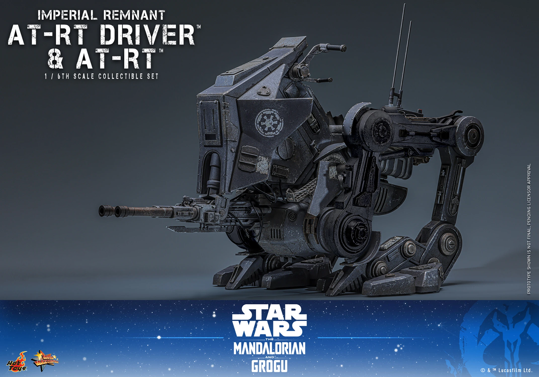 Star Wars: The Mandalorian & Grogu MMS875 Imperial Remnant AT-RT Driver and AT-RT 1/6th Scale Collectible Figure and Vehicle Accessory Gallery Image 18