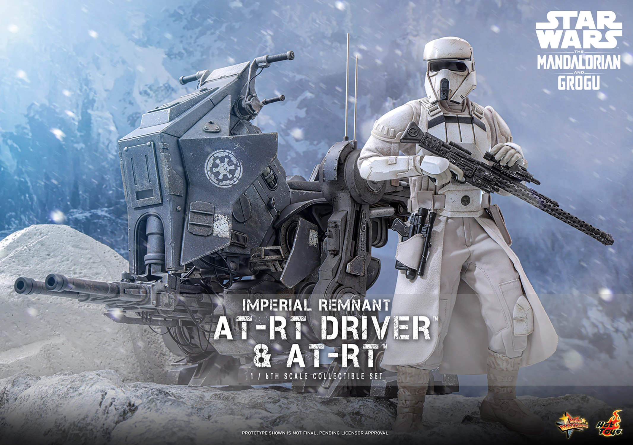 Star Wars: The Mandalorian & Grogu MMS875 Imperial Remnant AT-RT Driver and AT-RT 1/6th Scale Collectible Figure and Vehicle Accessory Gallery Image 3