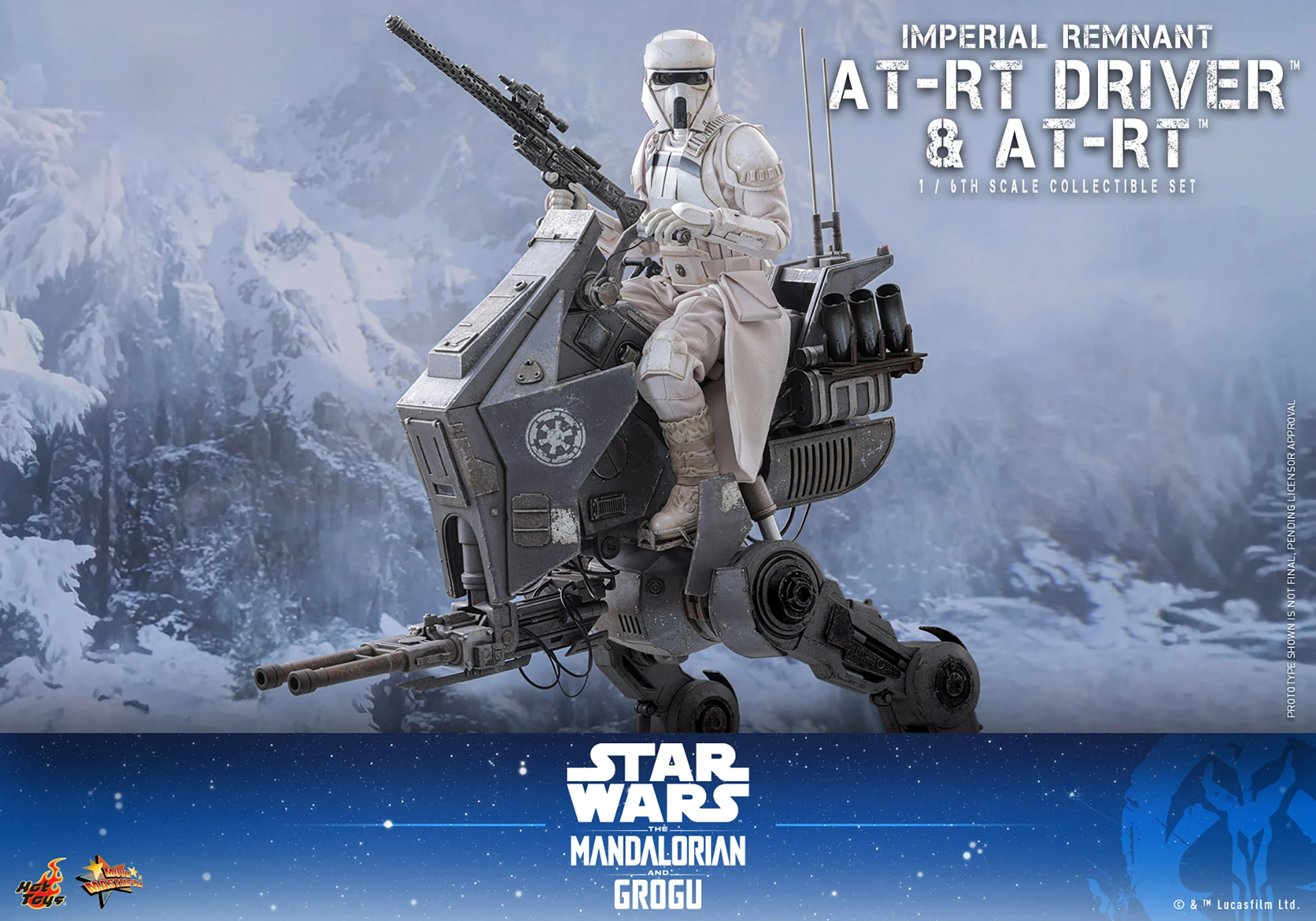 Star Wars: The Mandalorian & Grogu MMS875 Imperial Remnant AT-RT Driver and AT-RT 1/6th Scale Collectible Figure and Vehicle Accessory Gallery Image 5