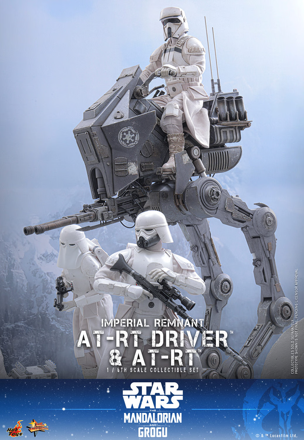 Star Wars: The Mandalorian & Grogu MMS875 Imperial Remnant AT-RT Driver and AT-RT 1/6th Scale Collectible Figure and Vehicle Accessory Gallery Image 9