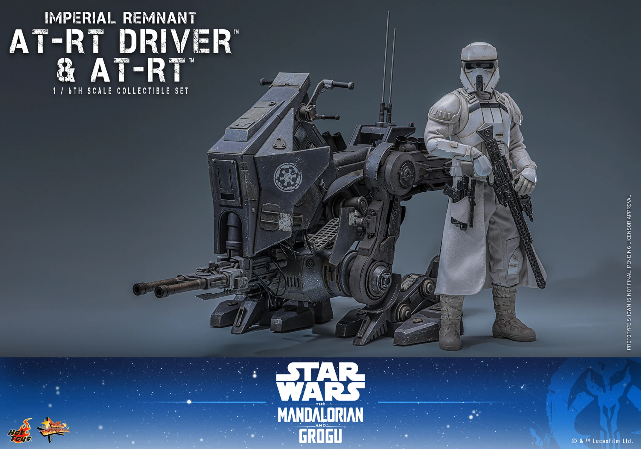 Star Wars: The Mandalorian & Grogu MMS875 Imperial Remnant AT-RT Driver and AT-RT 1/6th Scale Collectible Figure and Vehicle Accessory Gallery Image 14