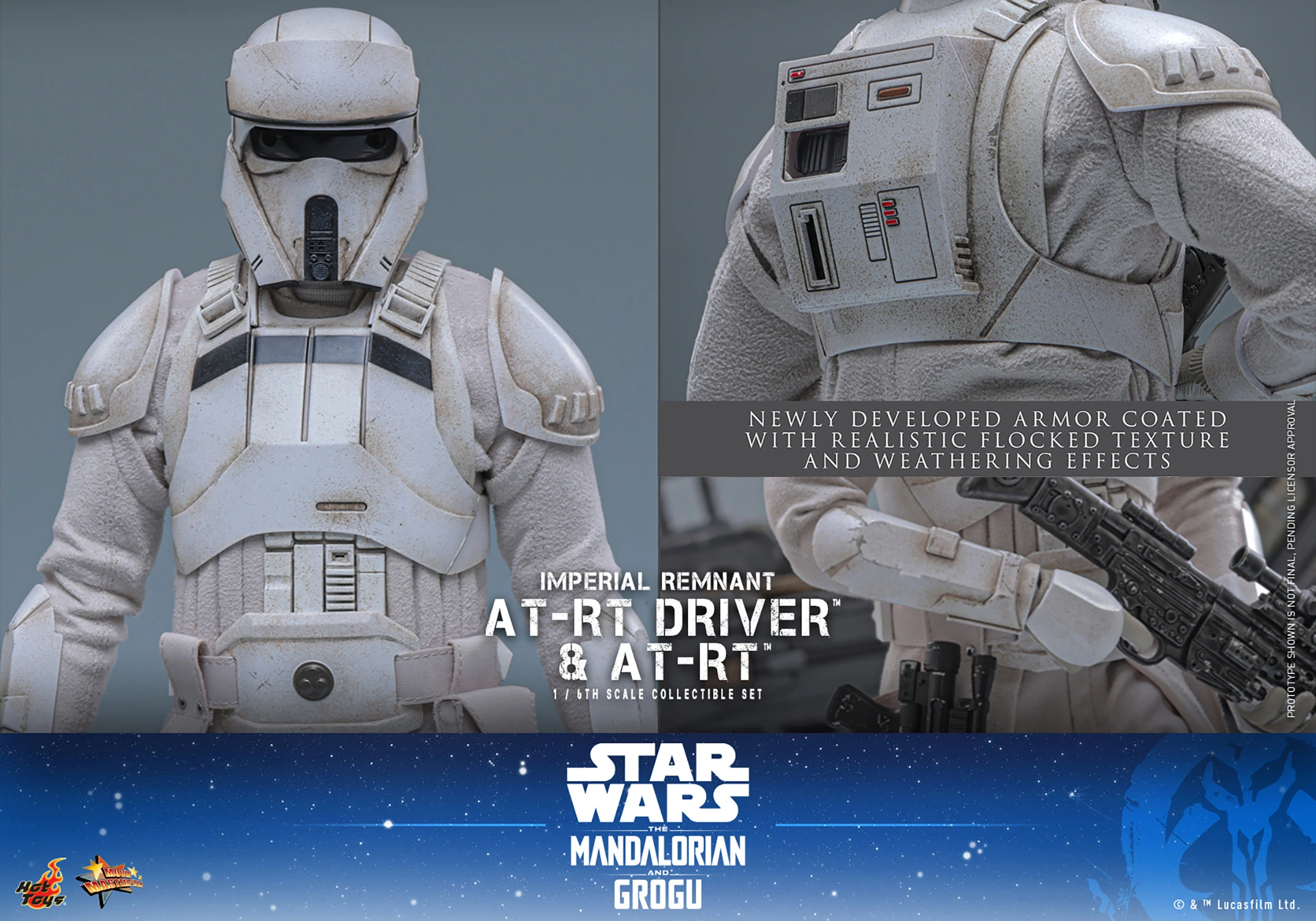 Star Wars: The Mandalorian & Grogu MMS875 Imperial Remnant AT-RT Driver and AT-RT 1/6th Scale Collectible Figure and Vehicle Accessory Gallery Image 15