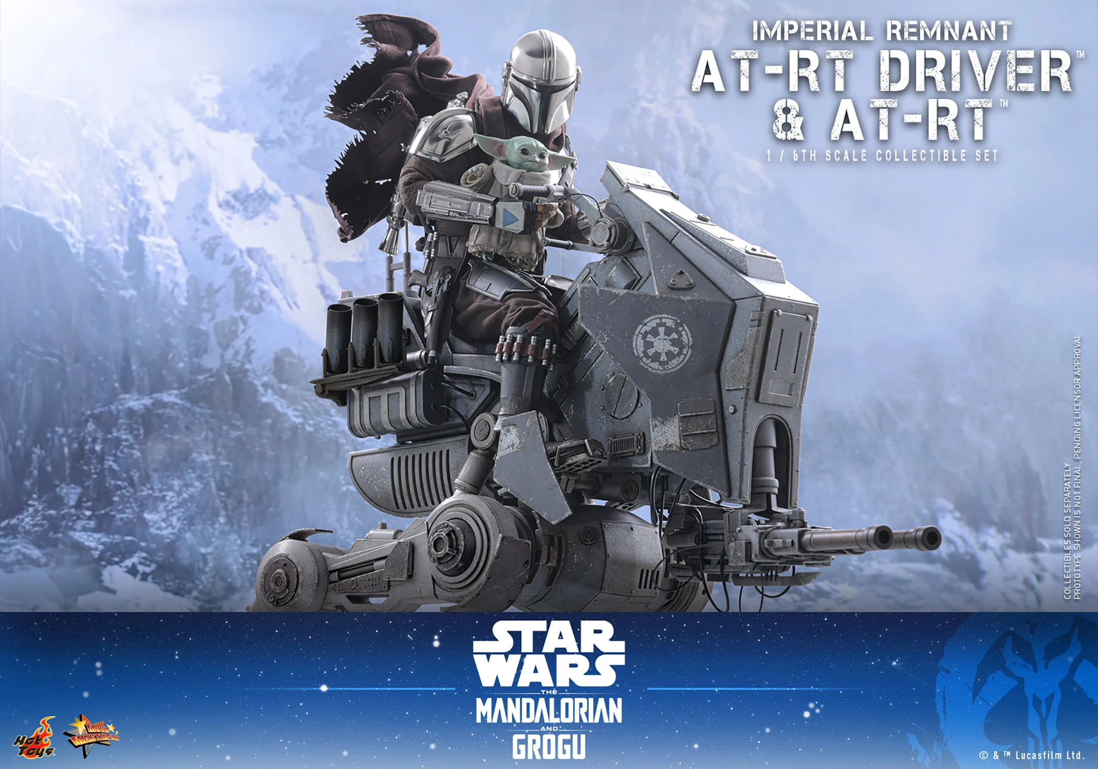 Star Wars: The Mandalorian & Grogu MMS875 Imperial Remnant AT-RT Driver and AT-RT 1/6th Scale Collectible Figure and Vehicle Accessory Gallery Image 7