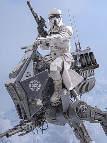 Star Wars: The Mandalorian & Grogu MMS875 Imperial Remnant AT-RT Driver and AT-RT 1/6th Scale Collectible Figure and Vehicle Accessory Gallery Image 2