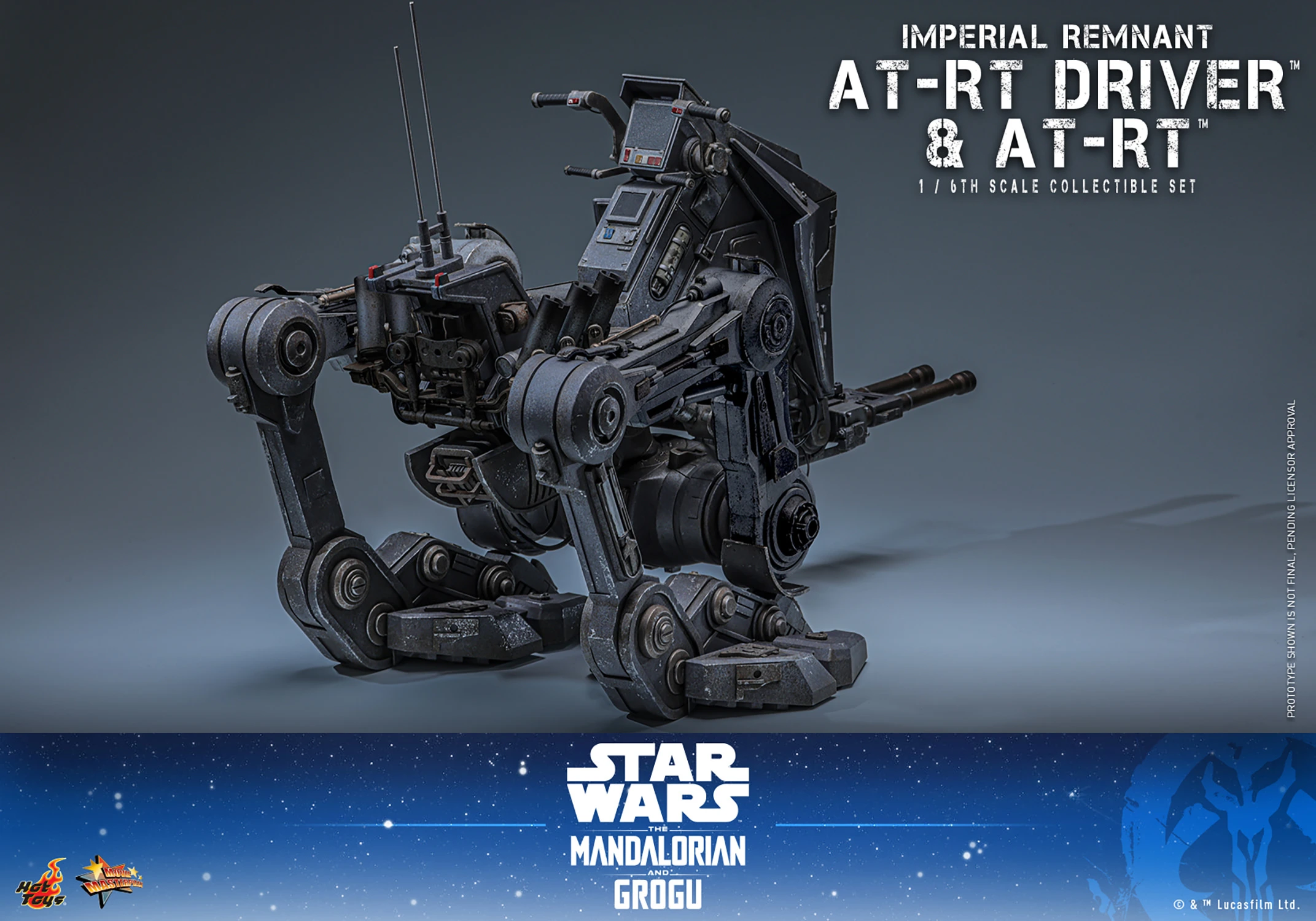 Star Wars: The Mandalorian & Grogu MMS875 Imperial Remnant AT-RT Driver and AT-RT 1/6th Scale Collectible Figure and Vehicle Accessory Gallery Image 17