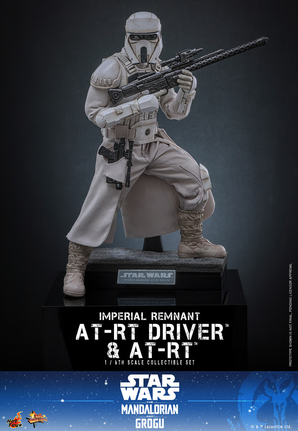 Star Wars: The Mandalorian & Grogu MMS875 Imperial Remnant AT-RT Driver and AT-RT 1/6th Scale Collectible Figure and Vehicle Accessory Gallery Image 12