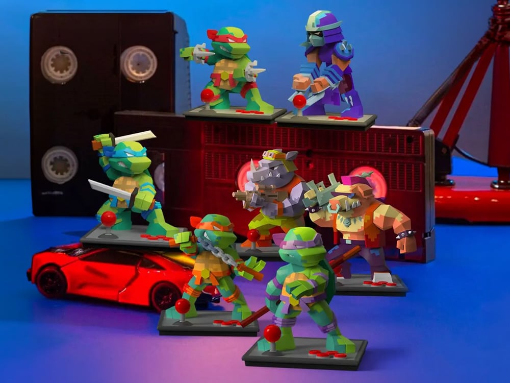 Teenage Mutant Ninja Turtles Arcade Series Box of 6 Figures