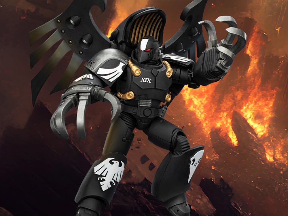 Warhammer: The Horus Heresy Raven Guard Dark Fury, Chooser of the Slain with Raven's Talon Claws 1/18 Scale Action Figure Gallery Image 1