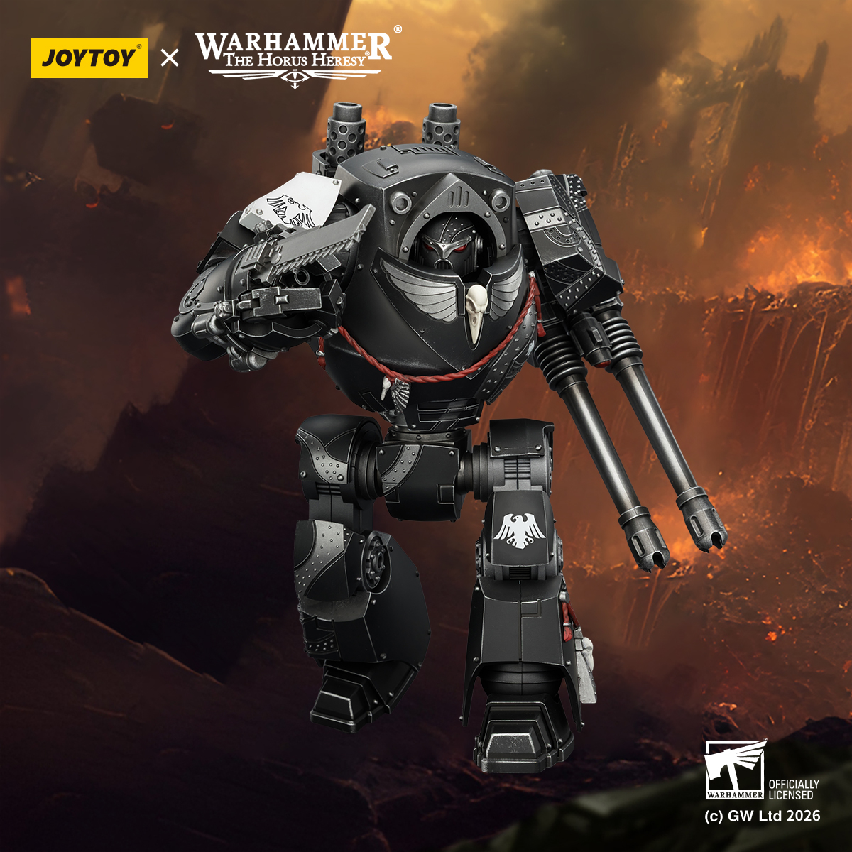 Warhammer: The Horus Heresy Raven Guard Contemptor Dreadnought 1/18 Scale Action Figure Gallery Image 3