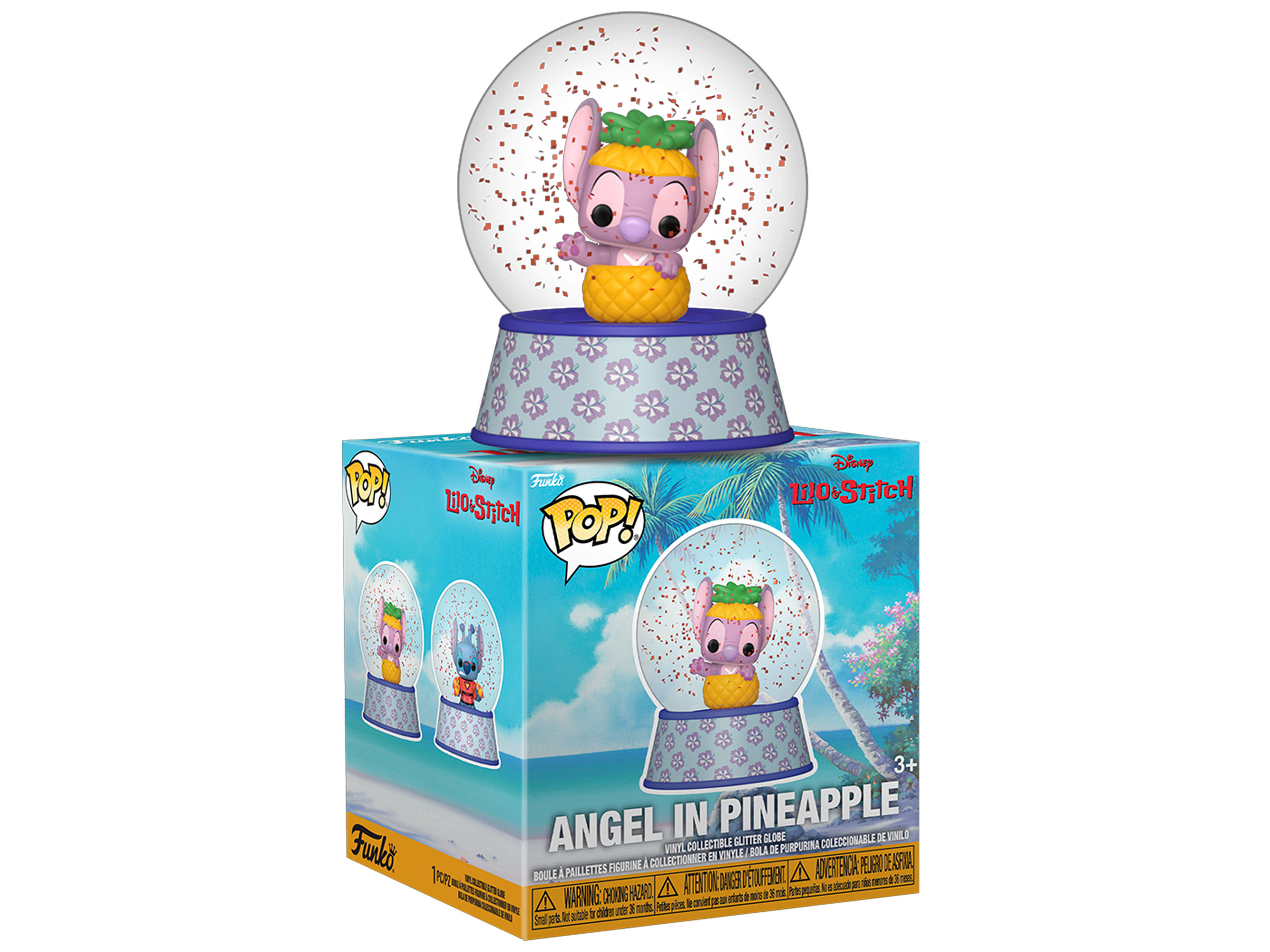 Lilo & Stitch Pop! Angel in Pineapple Mini Glitter Globe Gallery Image 3