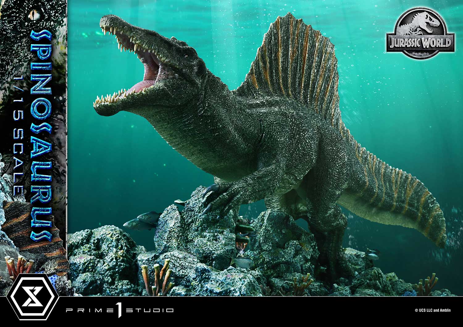 Jurassic World Rebirth Legacy Museum Collection Spinosaurus 1/15 Scale Statue Gallery Image 4