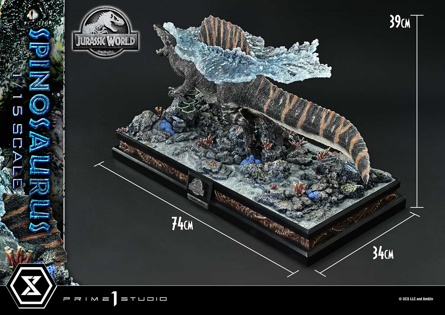 Jurassic World Rebirth Legacy Museum Collection Spinosaurus 1/15 Scale Statue Gallery Image 36