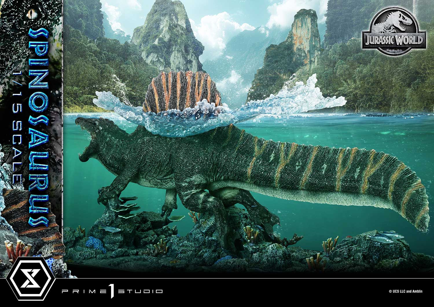 Jurassic World Rebirth Legacy Museum Collection Spinosaurus 1/15 Scale Statue Gallery Image 7