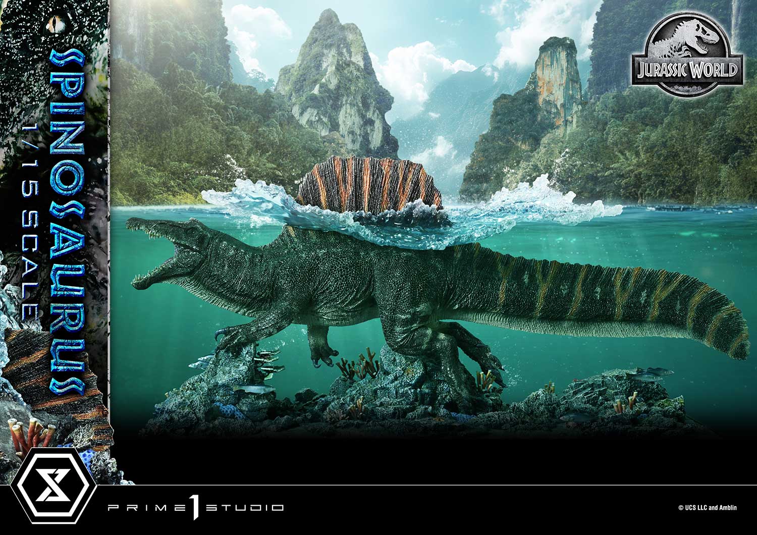 Jurassic World Rebirth Legacy Museum Collection Spinosaurus 1/15 Scale Statue Gallery Image 5