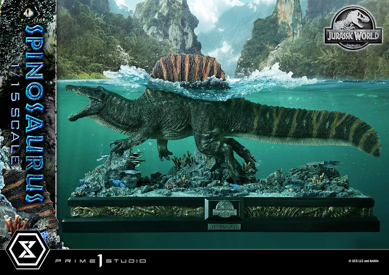 Jurassic World Rebirth Legacy Museum Collection Spinosaurus 1/15 Scale Statue Gallery Image 6