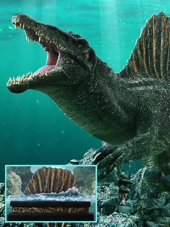 Jurassic World Rebirth Legacy Museum Collection Spinosaurus (Bonus Ver.) 1/15 Scale Limited Edition Statue Gallery Image 2