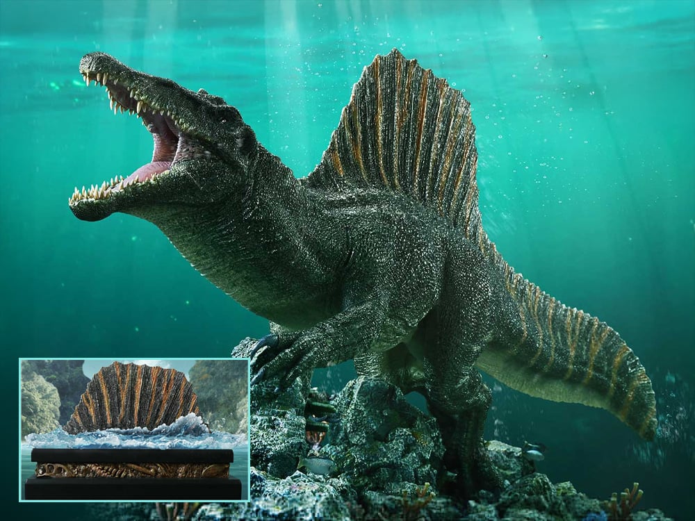 Jurassic World Rebirth Legacy Museum Collection Spinosaurus (Bonus Ver.) 1/15 Scale Limited Edition Statue Gallery Image 1