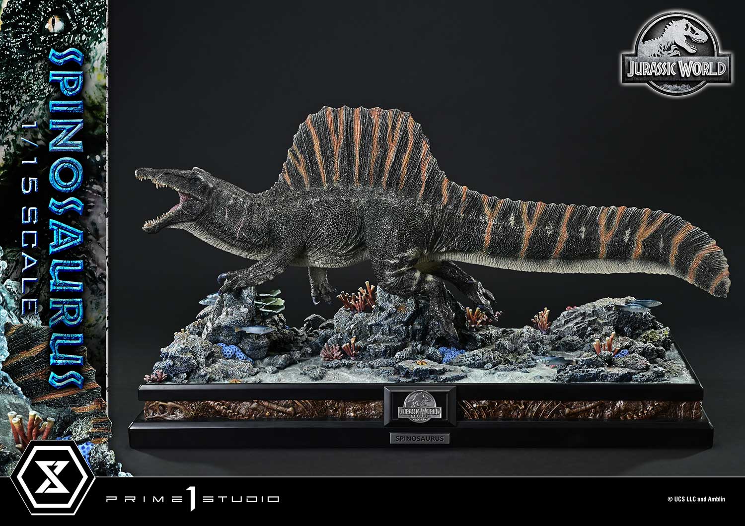 Jurassic World Rebirth Legacy Museum Collection Spinosaurus (Bonus Ver.) 1/15 Scale Limited Edition Statue Gallery Image 27