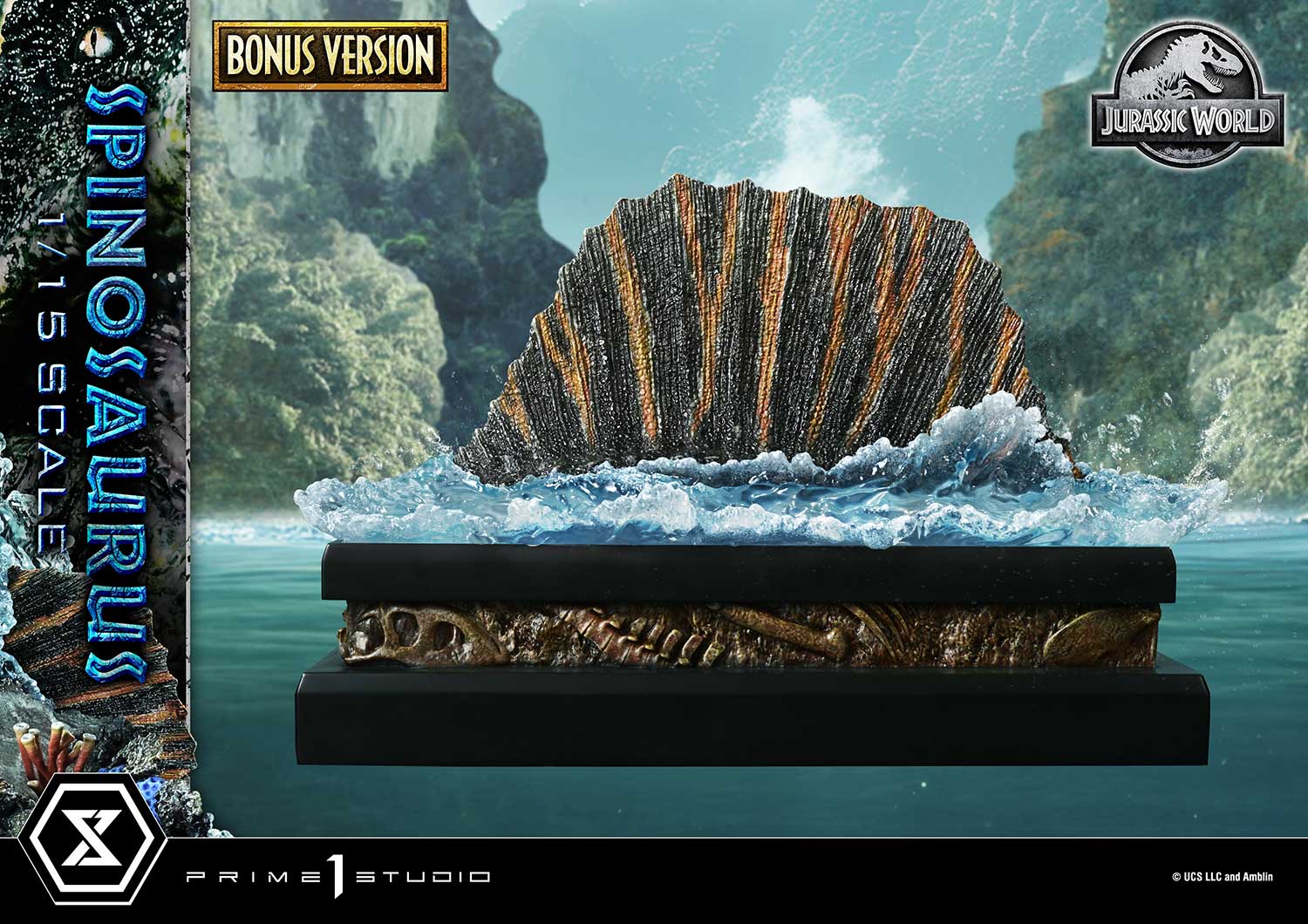 Jurassic World Rebirth Legacy Museum Collection Spinosaurus (Bonus Ver.) 1/15 Scale Limited Edition Statue Gallery Image 11