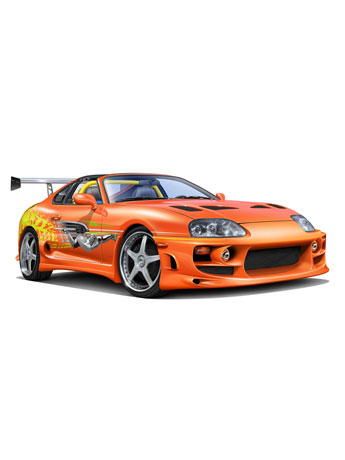 Fast & Furious JZA80 Supra 1/24 Scale Model Kit