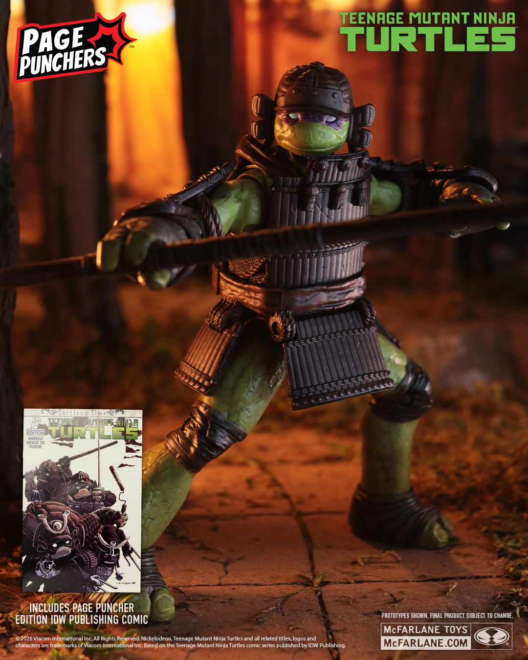 Teenage Mutant Ninja Turtles: Turtles in Time Page Punchers Donatello 5" Action Figure with Comic Gallery Image 3