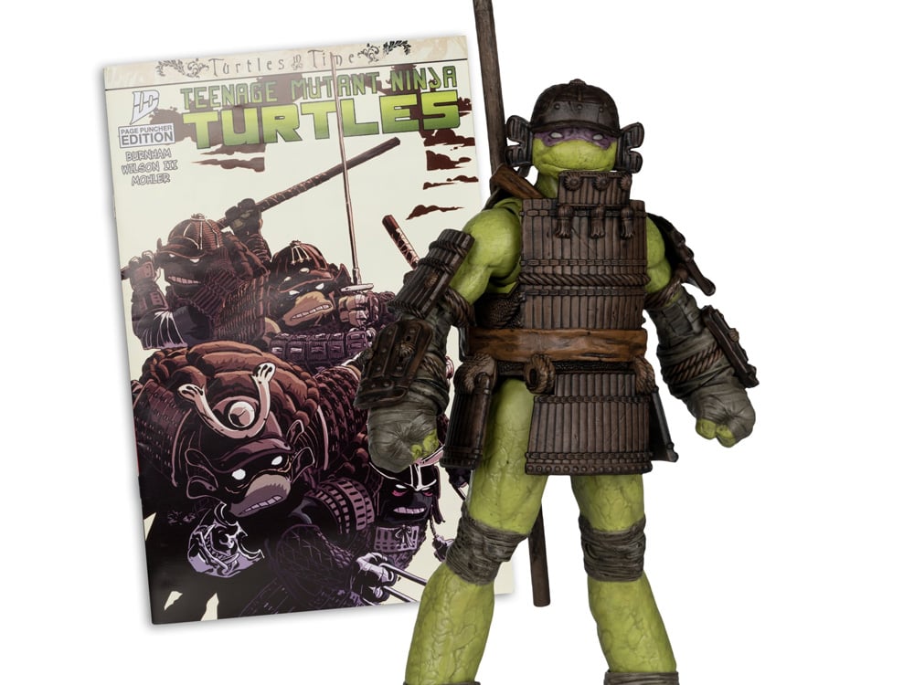 Teenage Mutant Ninja Turtles: Turtles in Time Page Punchers Donatello 5" Action Figure with Comic Gallery Image 1