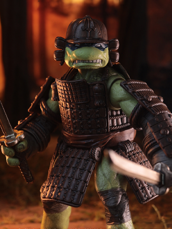 Teenage Mutant Ninja Turtles: Turtles in Time Page Punchers Leonardo 5" Action Figure with Comic Gallery Image 2