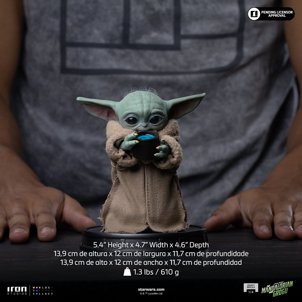 Star Wars: The Mandalorian & Grogu Legacy Replica Grogu Always Hungry 1/4 Scale Statue Gallery Image 6