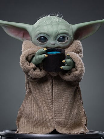 Star Wars: The Mandalorian & Grogu Legacy Replica Grogu Always Hungry 1/4 Scale Statue Gallery Image 2