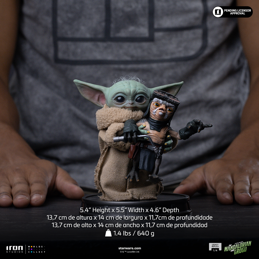 Star Wars: The Mandalorian & Grogu Legacy Replica Grogu No Squeezy 1/4 Scale Statue Gallery Image 8