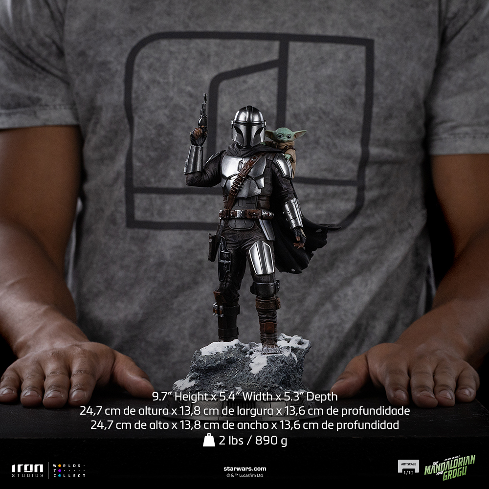 Star Wars: The Mandalorian & Grogu The Mandalorian & Grogu 1/10 Art Scale Statue Gallery Image 17