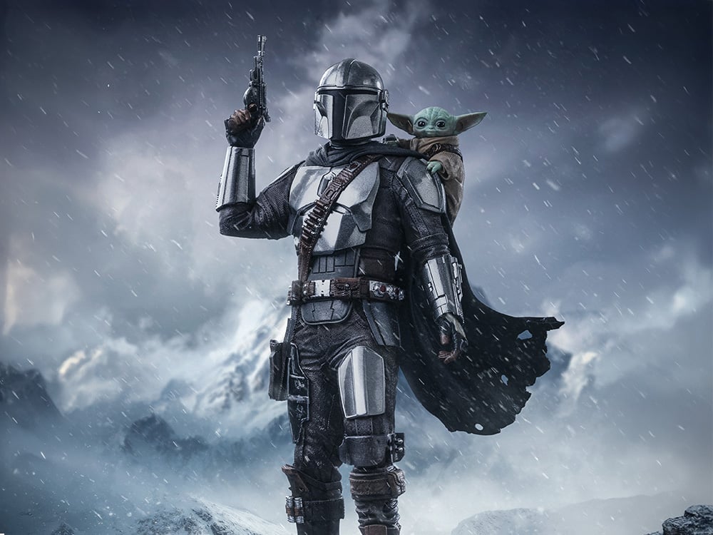 Star Wars: The Mandalorian & Grogu The Mandalorian & Grogu 1/10 Art Scale Statue Gallery Image 1