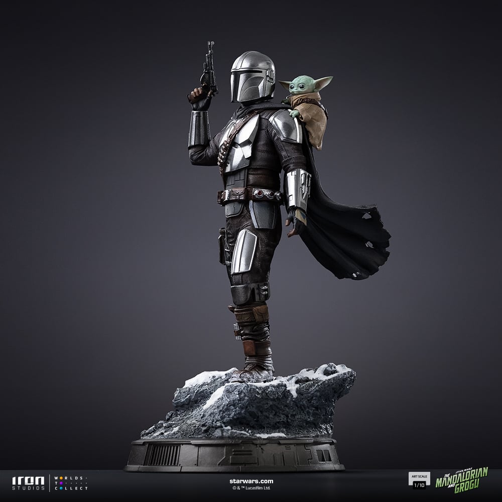Star Wars: The Mandalorian & Grogu The Mandalorian & Grogu 1/10 Art Scale Statue Gallery Image 7