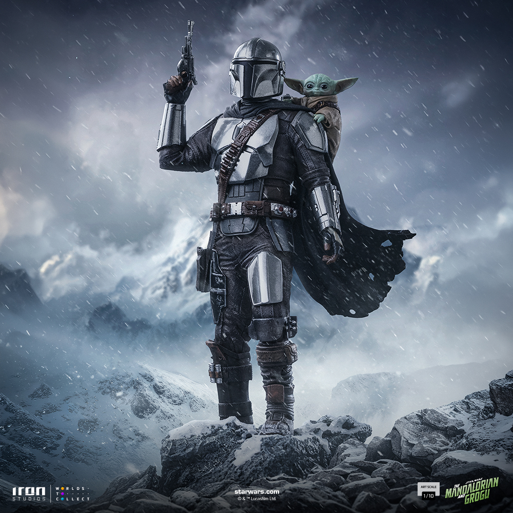 Star Wars: The Mandalorian & Grogu The Mandalorian & Grogu 1/10 Art Scale Statue Gallery Image 3