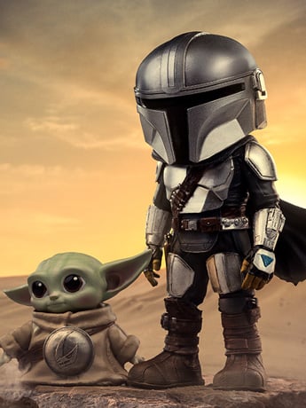 Star Wars: The Mandalorian & Grogu MiniCo The Mandalorian & Grogu Figure Gallery Image 2