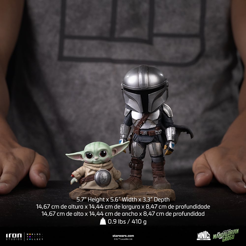 Star Wars: The Mandalorian & Grogu MiniCo The Mandalorian & Grogu Figure Gallery Image 8