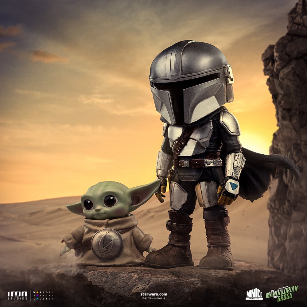 Star Wars: The Mandalorian & Grogu MiniCo The Mandalorian & Grogu Figure Gallery Image 3