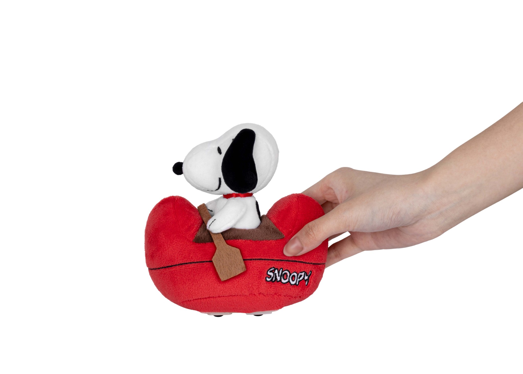 Peanuts PBC-038 Snoopy Series Plush Canoe Boxed Set of 4 Pull Back