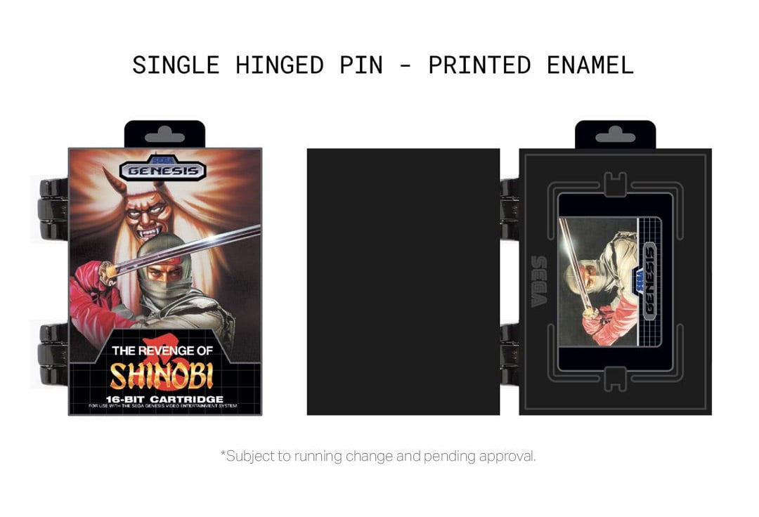 Sega Genesis The Revenge of Shinobi Box Hinged Pin Gallery Image 3