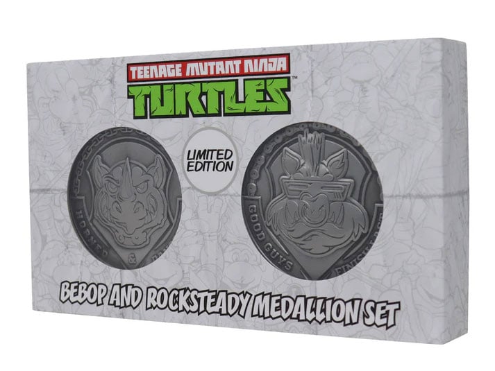 Teenage Mutant Ninja Turtles Bebop and Rocksteady Limited Edition Medallion Set Gallery Image 3