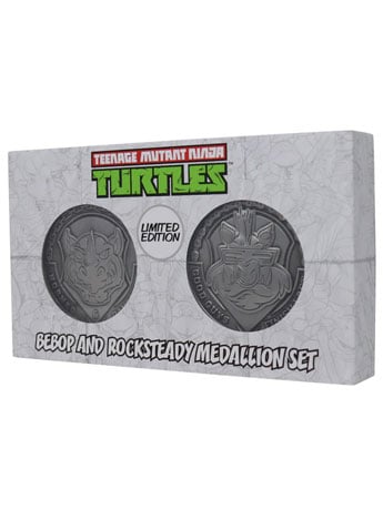 Teenage Mutant Ninja Turtles Bebop and Rocksteady Limited Edition Medallion Set Gallery Image 2