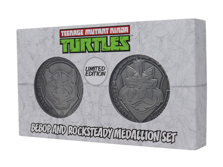 Teenage Mutant Ninja Turtles Bebop and Rocksteady Limited Edition Medallion Set Gallery Image 1