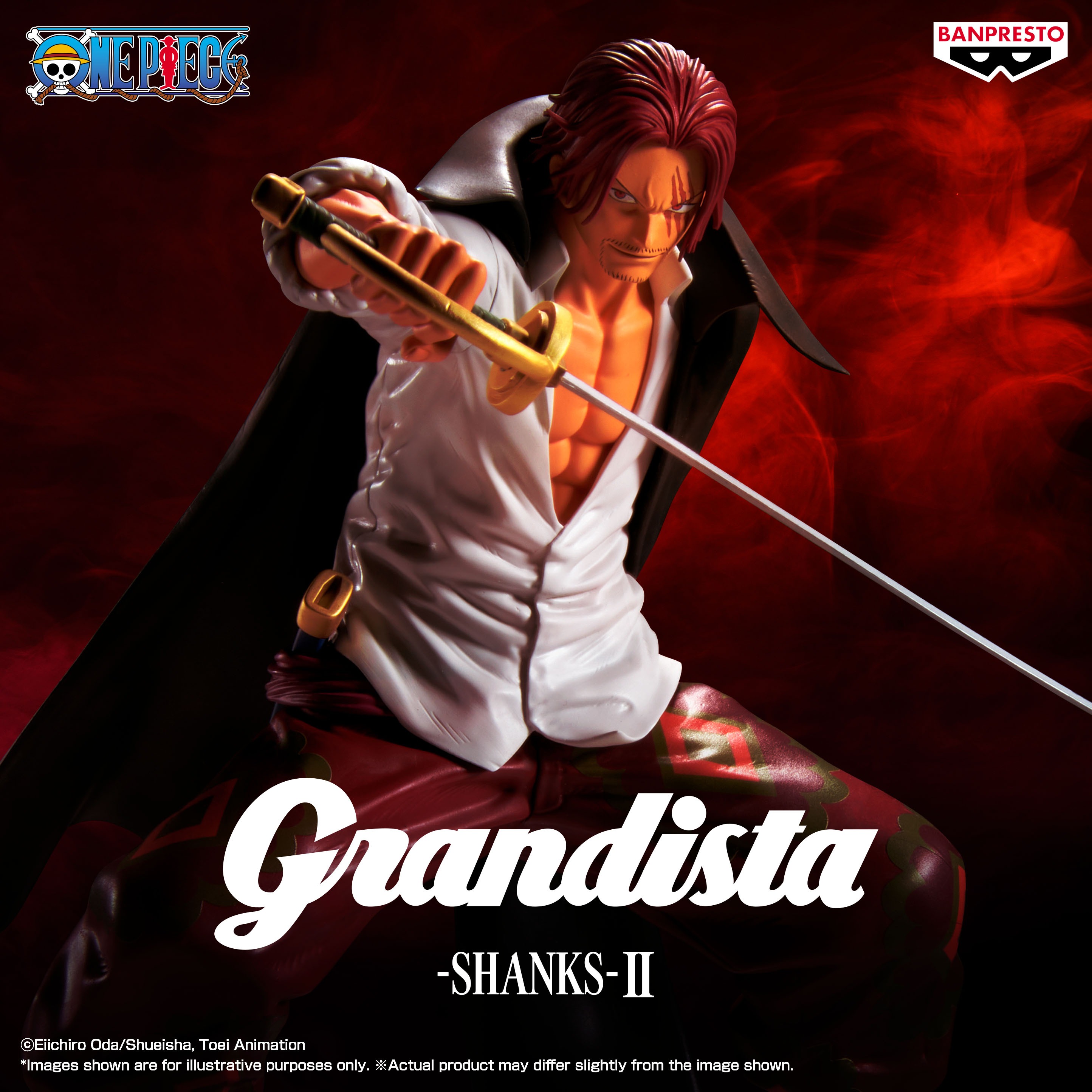 One Piece Grandista Shanks II Figure