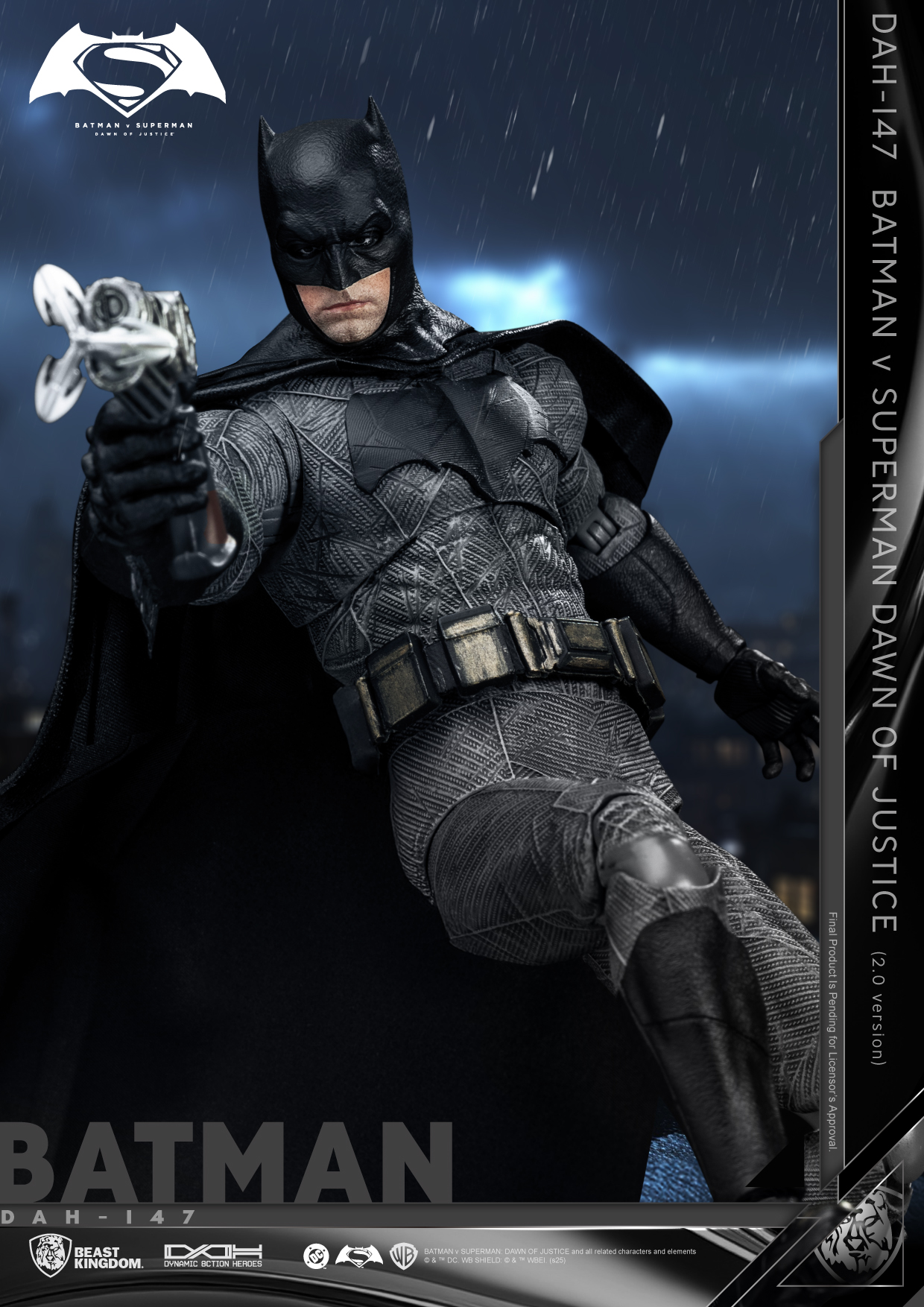 Batman v Superman: Dawn of Justice Dynamic 8ction Heroes DAH-147 Batman 2.0 Action Figure Gallery Image 9
