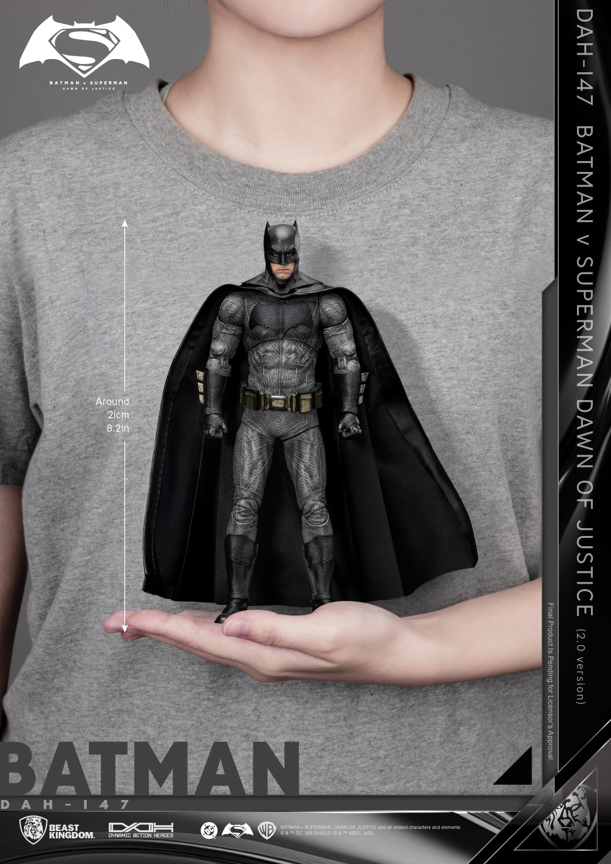 Batman v Superman: Dawn of Justice Dynamic 8ction Heroes DAH-147 Batman 2.0 Action Figure Gallery Image 11