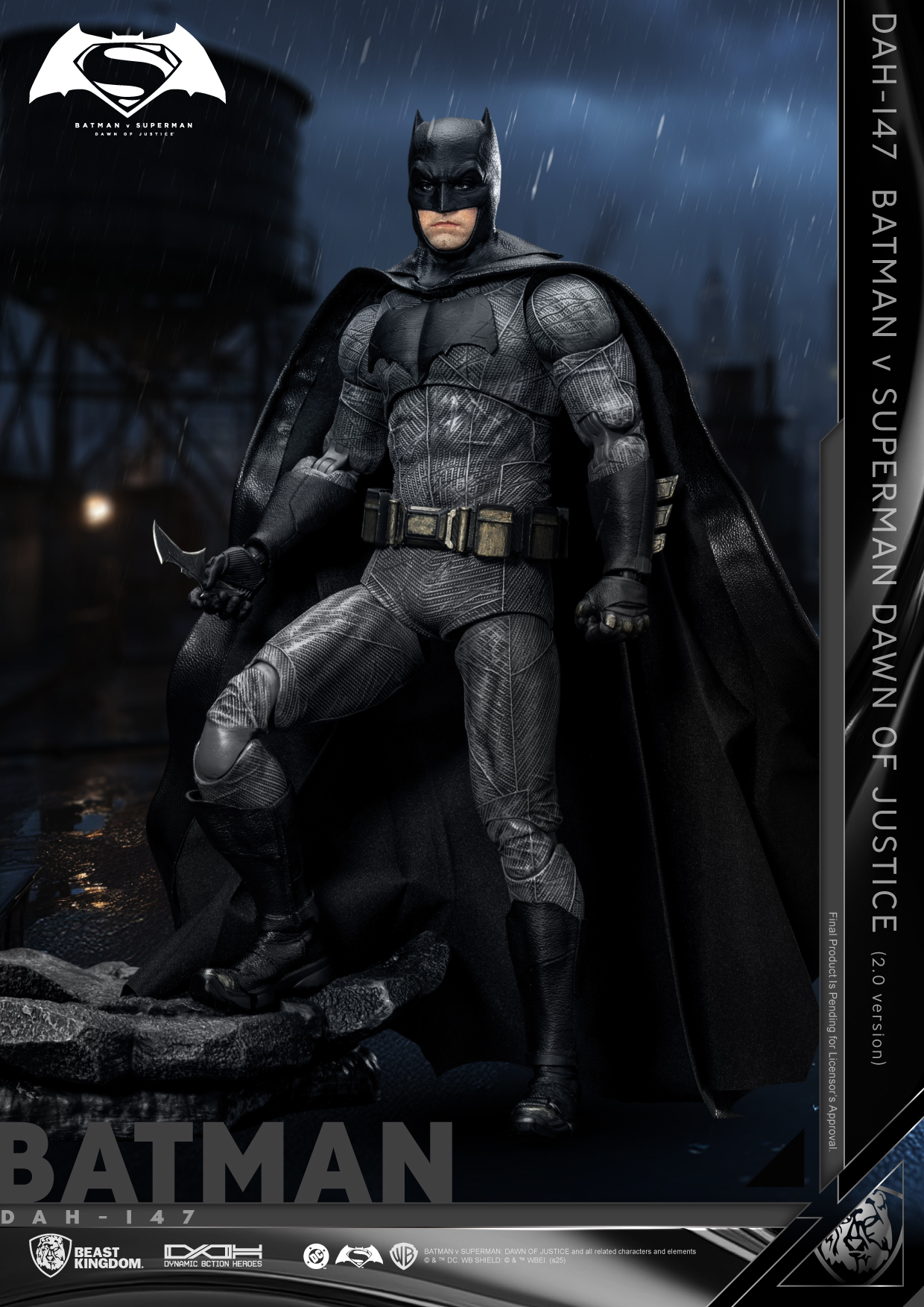 Batman v Superman: Dawn of Justice Dynamic 8ction Heroes DAH-147 Batman 2.0 Action Figure Gallery Image 4
