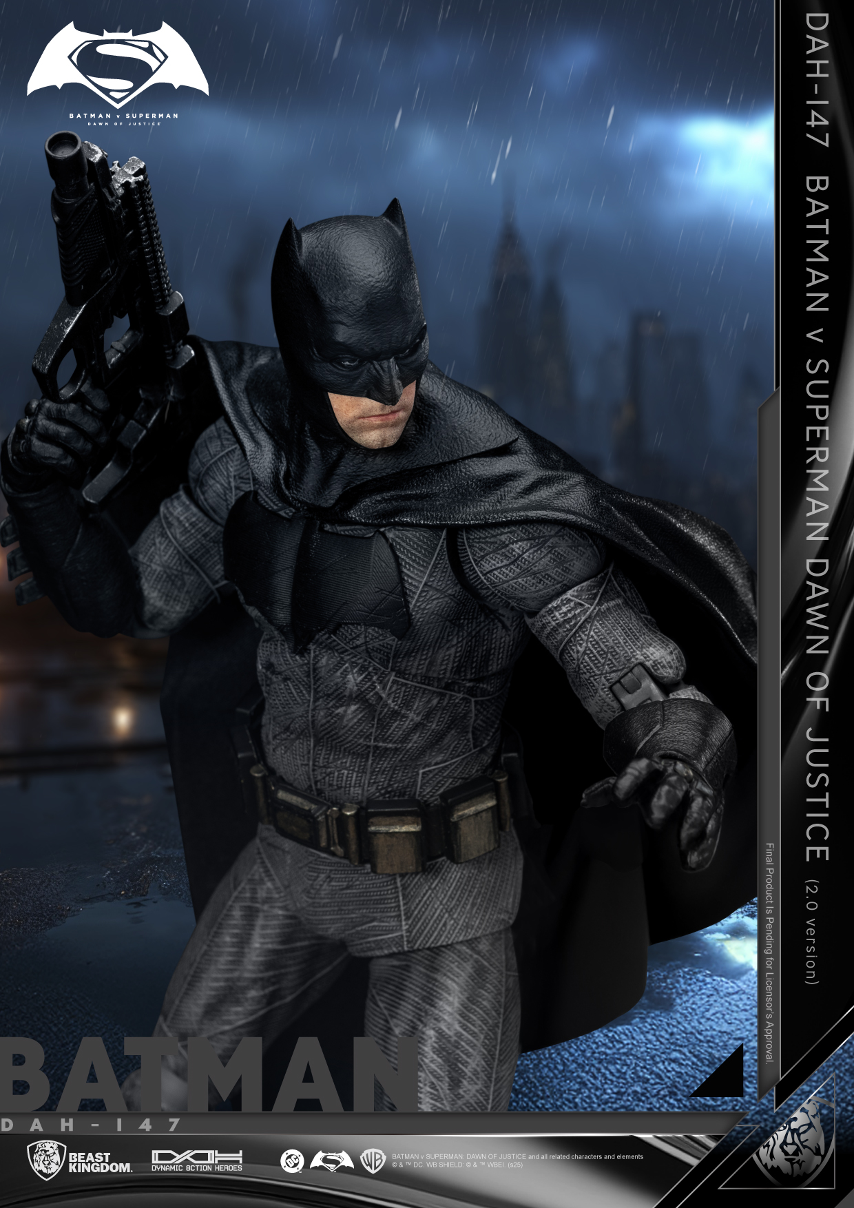 Batman v Superman: Dawn of Justice Dynamic 8ction Heroes DAH-147 Batman 2.0 Action Figure Gallery Image 7